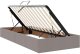 Mebel Elite Łóżko tapicerowane 180X200 szare dwuosobowe ze stelażem z pojemnikiem 6