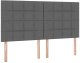 Mebel Elite Łóżko tapicerowane 180X200 szare dwuosobowe z pojemnikiem z materacem 9