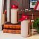 Paladone PALADONE Harry Potter Szklana Butelka z Silikonowym Etui (800 Ml) Hogwarts 7