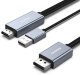 Kabel Benfei HDMI do DisplayPort 4K@60Hz, 2K@144Hz, 1080P@165Hz jednokierunkowy 1,8 M szary 1