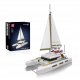 Mould King Catamaran Sailboat 10217 | Zestaw klocków | 890 elementów (MK10217) 1