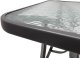 vidaXL Stół ogrodowy Majorka Trio 150x80 cm czarny metalowy prostokątny 8-osobowy 3