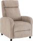 Kontrasto Fotel rozkładany LUCAS FW102 sztruks taupe recliner z podnóżkiem wypoczynkowy 1