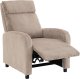 Kontrasto Fotel rozkładany LUCAS FW102 sztruks taupe recliner z podnóżkiem wypoczynkowy 5