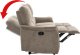 Kontrasto Sofa fotel rozkładany TIMO TRIO 177 cm szenil brązowy 3-osobowa 4