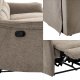 Kontrasto Sofa fotel rozkładany TIMO TRIO 177 cm szenil brązowy 3-osobowa 5