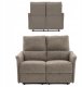 Kontrasto Sofa fotel rozkładany TIMO DUO 130 cm szenil brązowy 2-osobowa 5