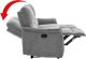 Kontrasto Sofa fotel rozkładany TIMO TRIO 177 cm szenil szary 3-osobowa 4