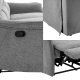 Kontrasto Sofa fotel rozkładany TIMO TRIO 177 cm szenil szary 3-osobowa 5