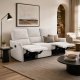 Kontrasto Sofa fotel rozkładany TIMO TRIO 177 cm szenil beżowy 3-osobowa 9