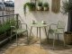 Kontrasto Krzesło ogrodowe zielone KP104 polipropylenowe na taras i balkon 10