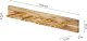 QLS Wieszak na narty drewniany opalany ścienny 4 pary 75,5 cm (11015) 6