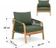 Kontrasto Zestaw mebli ogrodowych MAKIRA 4os akacja sofa 2 fotele stolik 9