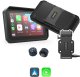 Nawigacja GPS Medialove Ekran motocyklowy Medialove M6 Quick Carplay Android Auto Szybki Montaż + TPMS 1
