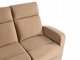 Beliani Sofa z manualną funkcją relaksu dla 2 osób VERDAL Welur Jasnobrązowy (810884) 2