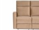 Beliani Sofa z manualną funkcją relaksu dla 2 osób VERDAL Welur Jasnobrązowy (810884) 7