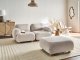 Beliani Sofa modułowa dla 2 osób AMLI Złamana biel Boucle z otomaną (732383) 4