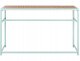 Beliani Stolik ogrodowy barowy AVETRANA 150 cm 50 cm Jasnozielony (811576) 1