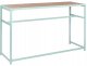 Beliani Stolik ogrodowy barowy AVETRANA 150 cm 50 cm Jasnozielony (811576) 2