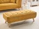 Beliani Sofa dla 2 osób HABO Musztardowy z otomaną (807499) 8