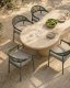 Garden4You Zestaw 4 krzeseł ogrodowych z poduszkami ORMEA Metal Zielony (812776) 5