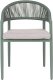 Garden4You Zestaw 4 krzeseł ogrodowych z poduszkami ORMEA Metal Zielony (812776) 10