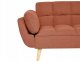 Beliani Sofa rozkładana dla 3 osób ASBY Pomarańczowy (810155) 2