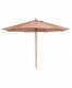 Beliani Parasol ogrodowy 270 cm Toscana Brązowy (808950) 1