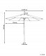 Beliani Parasol ogrodowy 270 cm Toscana Brązowy (808950) 6