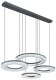 Lampa wisząca Globe LED Blasius czarna/biała ściemniacz CCT Globo 7