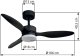 Wentylator Globe Sufitowy LED 20W Blackwell Czarny Globo 4
