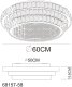 Lampa sufitowa Globe Kryształowa KLARA LED CCT 58W Globo 8