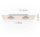 Lampa sufitowa Belideco LED Flat-Air 14643-16 LeuchtenDirekt 6