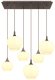 Lampa wisząca Globe Maxy brązowa 15548-6HC Globo 3