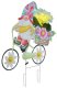 Globo Lampa Solarna Dogruntowa LED Krasnal Na Rowerze z Kwiatami 36318 1