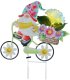 Globo Lampa Solarna Dogruntowa LED Krasnal Na Rowerze z Kwiatami 36318 5