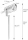 Markslojd Lampa ogrodowa dogruntowa LED 3,2W Unite 12 2
