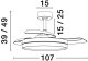 Wentylator Luces Exclusivas Lampa Wentylator LED 17W Caranavi LE44970 4
