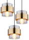 Lampa wisząca Globe Milley Czarna Matowa, Szkło, 8x E27, Globo 6