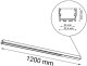 Lampa sufitowa VTAC Natynkowa LED 18W 4000K 120 cm czarna HIATE 1810 Antigo 2