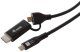 Adapter AV Equip USB-C->USB-C+HDMI PD100W 4K/ 60Hz 3.00m Alu. (128437) 1