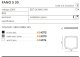 Azzardo Lampa sufitowa zewnętrzna Fano S30 AZ4374 2