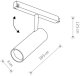 Nowodvorski Lampa reflektor szynowy LED 9W LVM Spot 1F 8