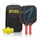 Netex Rakiety do pickleball ZOODO P3 T700 carbon fiber Red + 4 piłki USAPA (5902729074575) 1