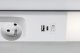 Rabalux Oprawa Podszafkowa LED Bilal E 8W z Gniazdami USB A/C i Włącznikiem 5