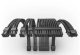 Silver Monkey Kable w oplocie X Ninigi Cable Extensions Black 3