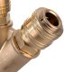 Pneumat System Rozdzielacz Pneumatyczny Powietrza Czwórnik Szybkozłączki mosiężny 1/2 (5904422418441) 3