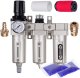 Pneumat System Zespół Przygotowania Powietrza 3x Filtry Lakiernicze - 5um 0,3um 0,1um - 1/2" (5904422449308) 1