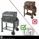 Pako Grill ogrodowy z pokrywą 116x70x110cm Kaminer (5906142982844) 13