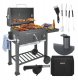 Goodhome Grill ogrodowy z pokrywą 114x67x120cm Kaminer (5906142982820) 3